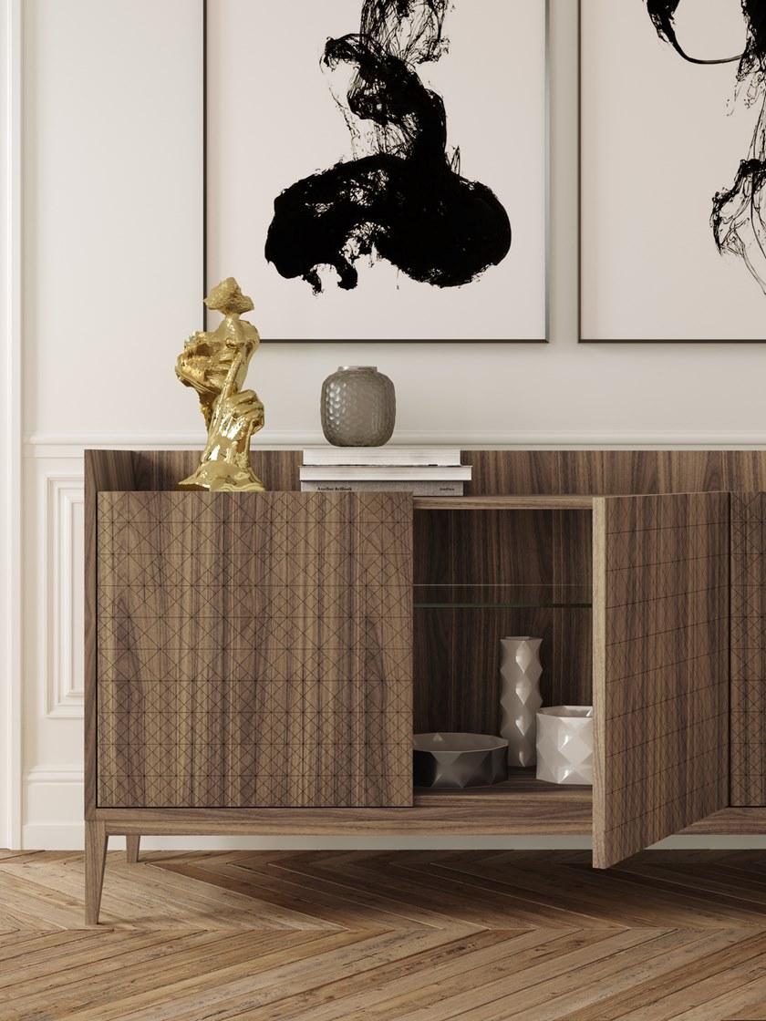 Barba design Буфет из орехового дерева с распашными дверцами Trame 70.c1 - 58.a1 - Вид №4