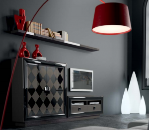 107792 Модульная стенка под ТВ Mirage 280 см La Ebanisteria Berlin