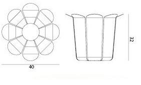 GARDA DESIGN Ваза из листового металла sun-id-1406944 - Вид №4