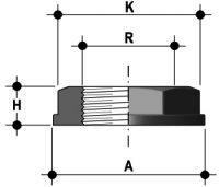 SANIT 852700210120322 Контргайка для контейнерного терминала LIV и LIFV, PVC-U  - Вид №2