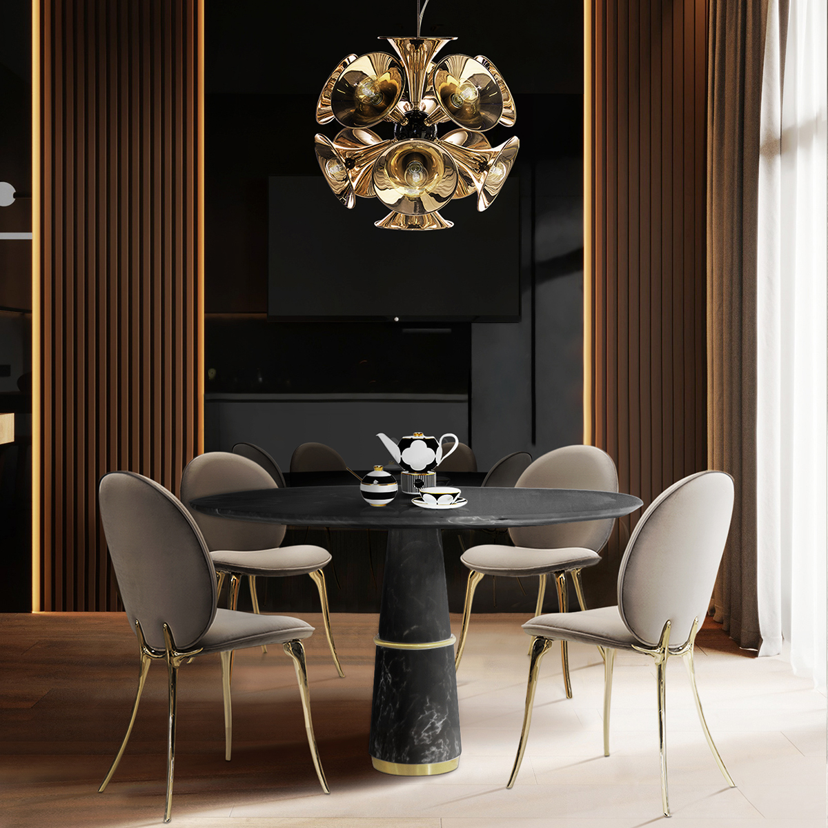 Подвесные лампы Botti Suspension Lamp Covethouse DELIGHTFULL  - Вид №1