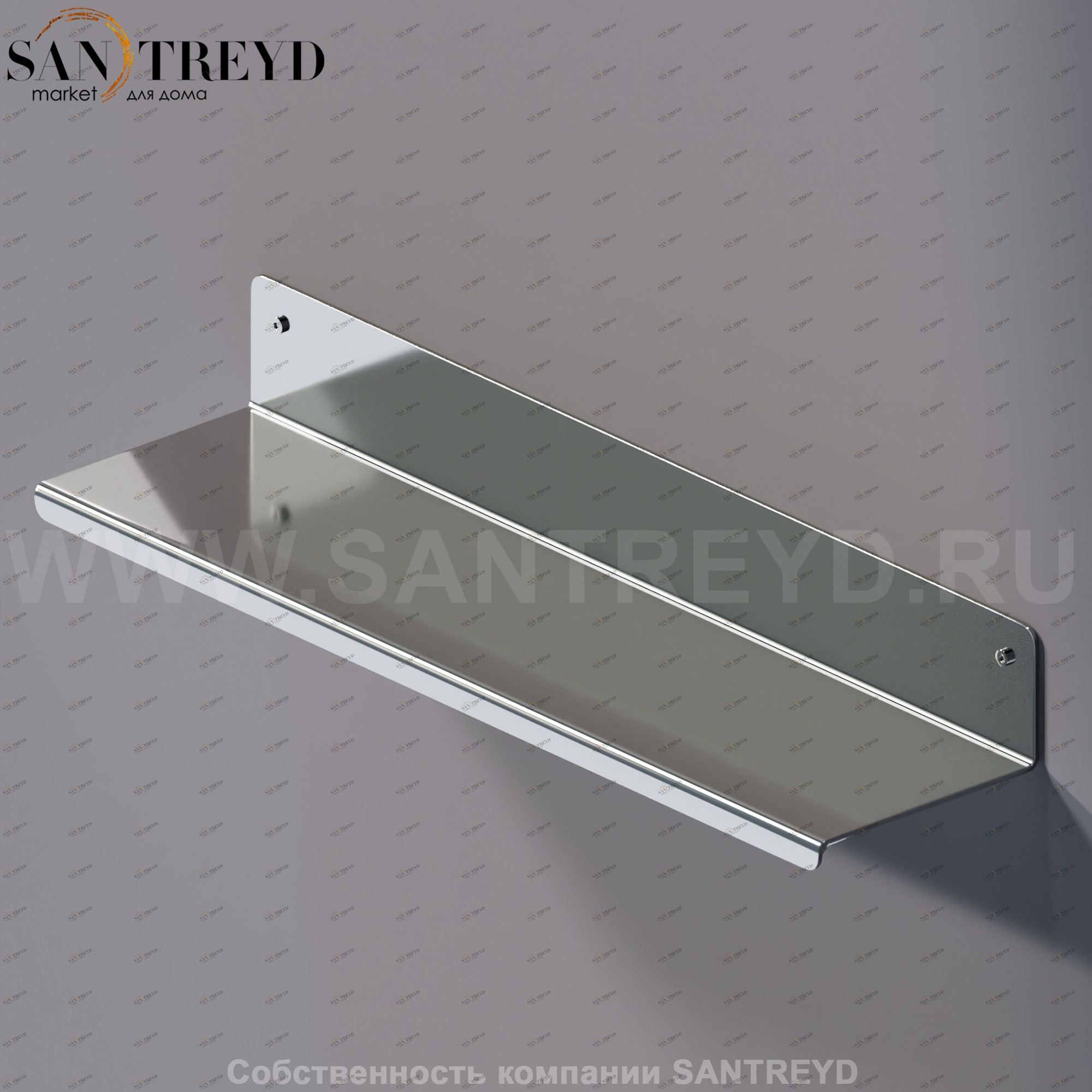 Agape MACH 2 Полка 40 см хромированная AMC20920A