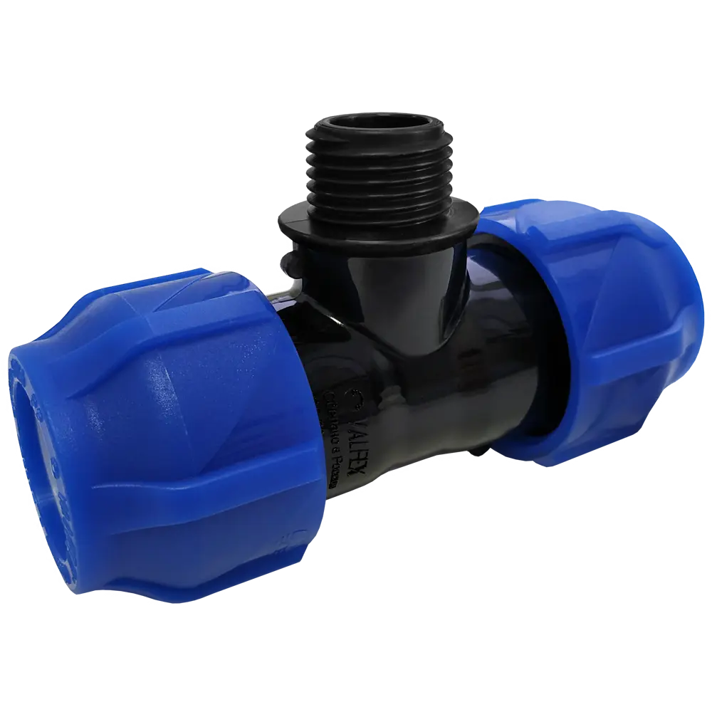 Тройник комбинированный ПНД Valfex 50x1 1/4"x50 мм НР 85457851 STLM-2184562  - Вид №1