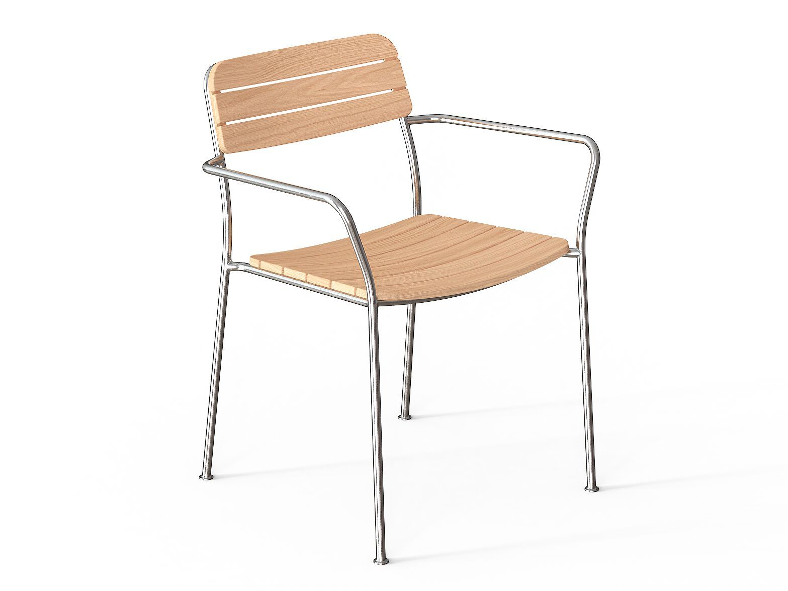 Стул для сада из тикового дерева с подлокотниками Case Solas ARCH-00121355