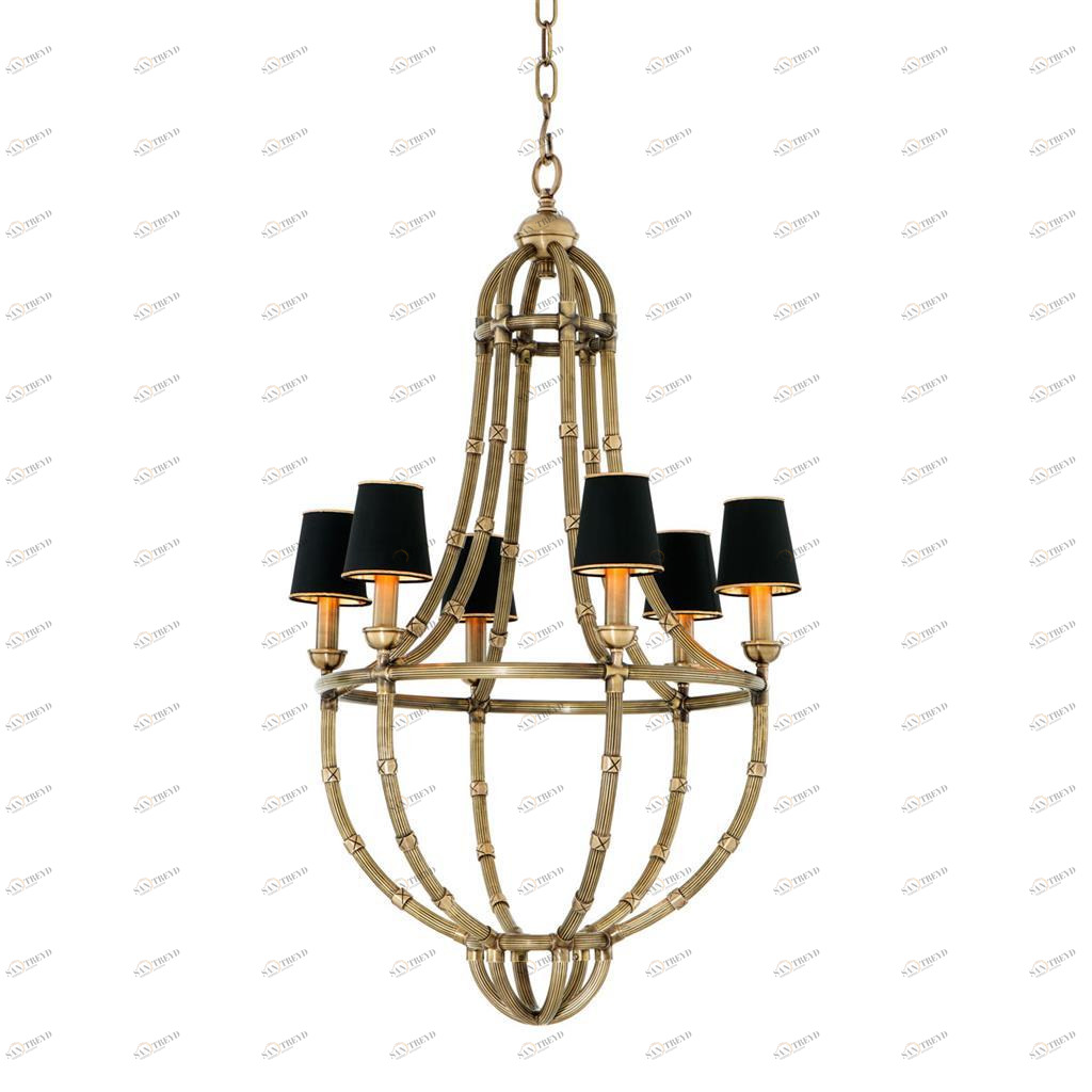 Люстра Moreaux L от Eichholtz латунь 110225 EICHHOLTZ ДИЗАЙНЕРСКИЕ, EICHHOLTZ 061607 Латунь 