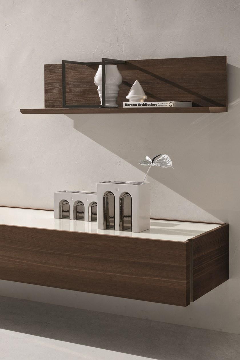 ZANETTE Настенная стенка для хранения, лакированная дубом Day moove sun-id-1405846 - Вид №3