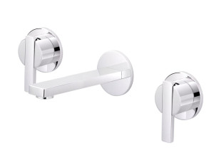 Настенный смеситель для раковины с 3 отверстиями