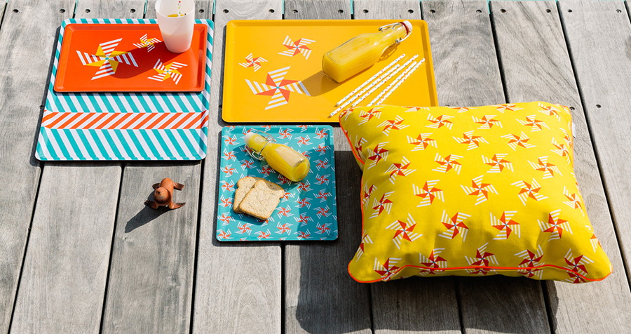 Поднос 3 Moulins Cabanon Honey 40х30 см Fermob 3065736 - Вид №1