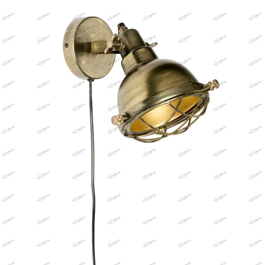 Лампа настенная Evan, латунь White Label Living 5400029