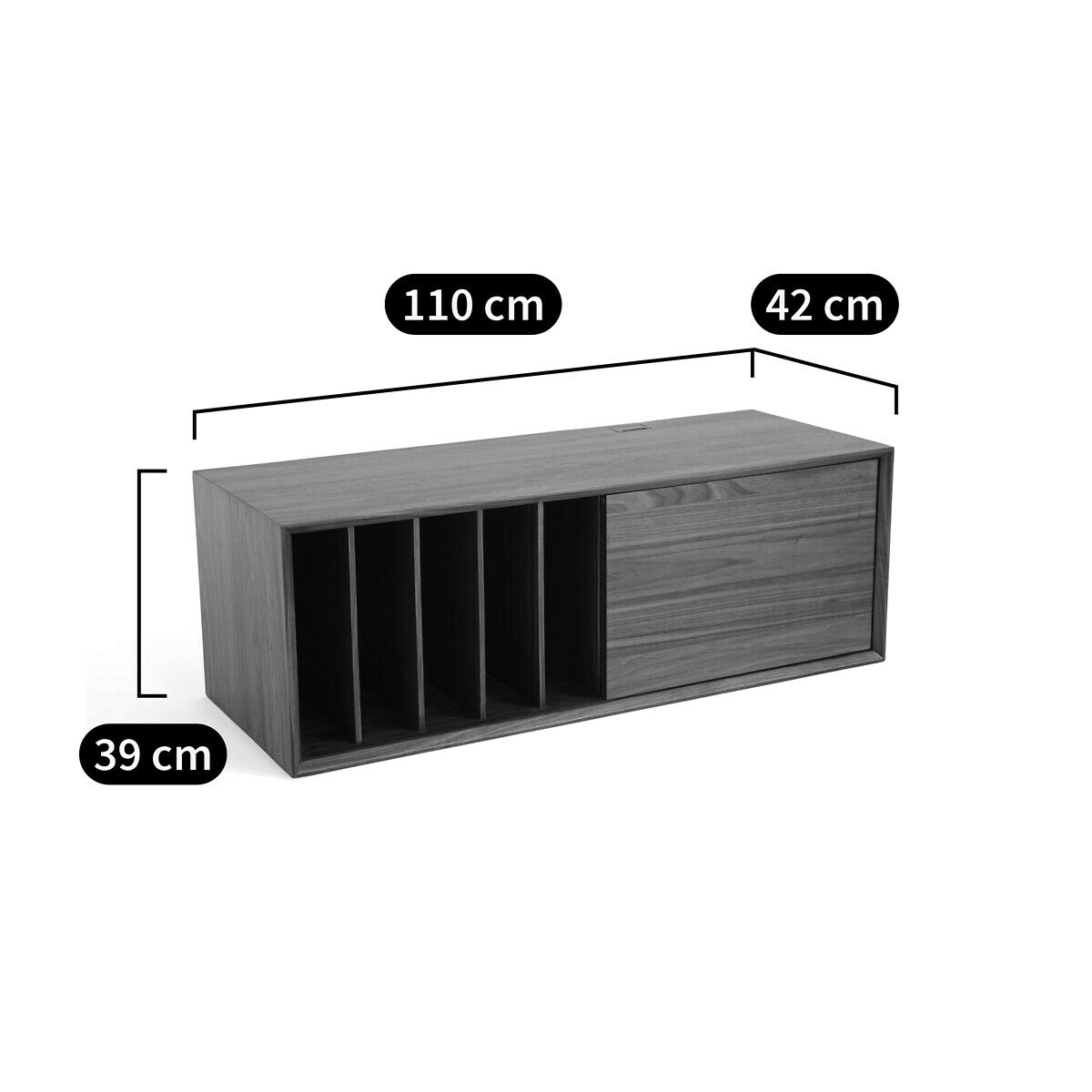 Секционный книжный шкаф из шпона AMPM ARCHIVITA ARCH-00012455 - Вид №21