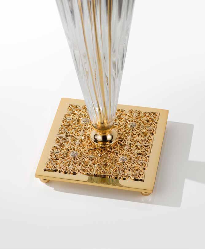 Euroluce Lampadari Хрустальная настольная лампа с кристаллами swarovski® Lily sun-id-1359398 - Вид №1