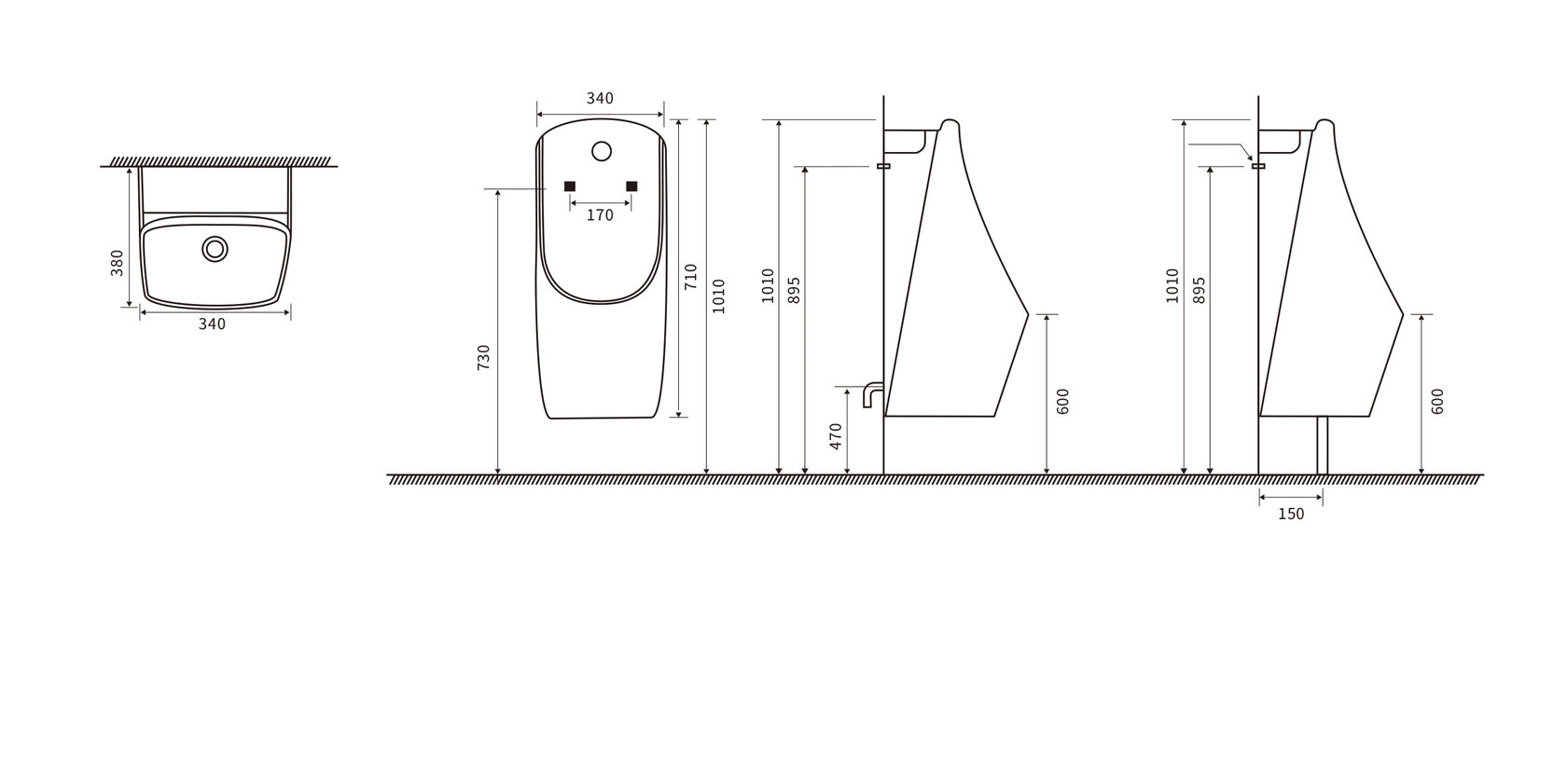 Писсуары SL-6004 SANTILINE  - Вид №1