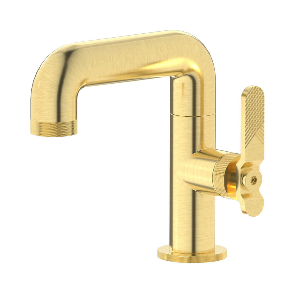 Смеситель для раковины на 1 отверстие в комплекте с донным клапаном WE ARE IB b2200is Brushed Pale Gold Bold