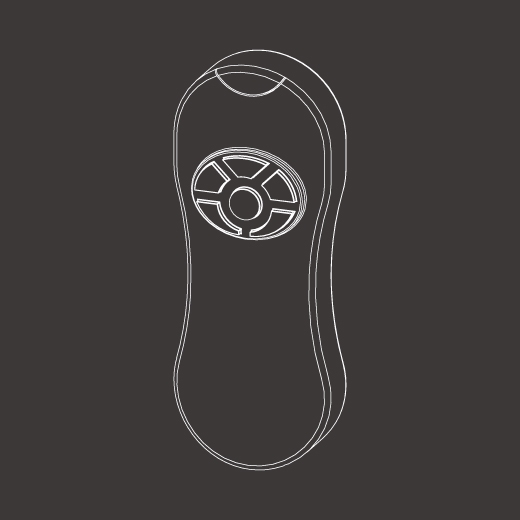 Универсальный многофункциональный пульт дистанционного управления для инфракрасного датчика присутствия  RCS01 CEADESIGN  - Вид №1