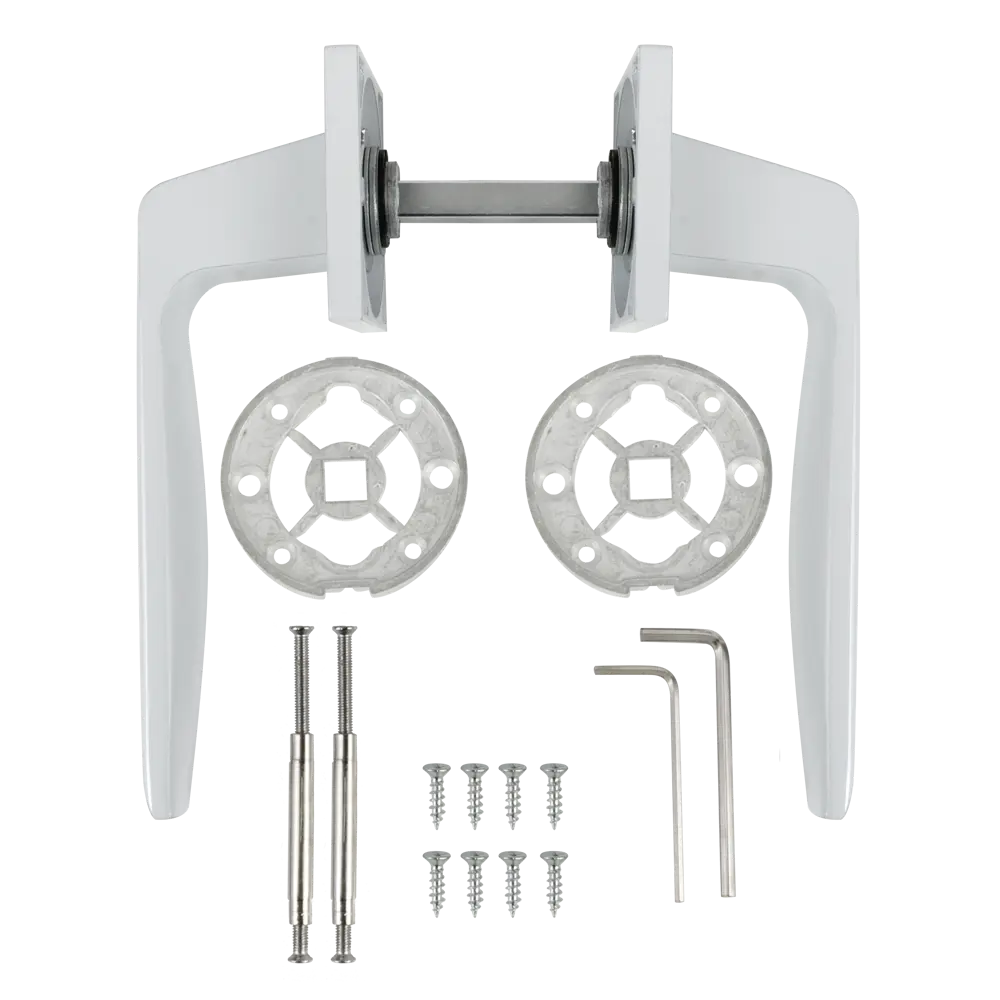 Дверные ручки EDSON EDS-183H-Q2 белые для межкомнатных дверей 85170510 STLM-0059406 - Вид №1