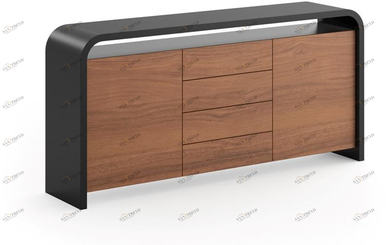 müller möbelfabrikation Стальной буфет с ящиками Highline S14