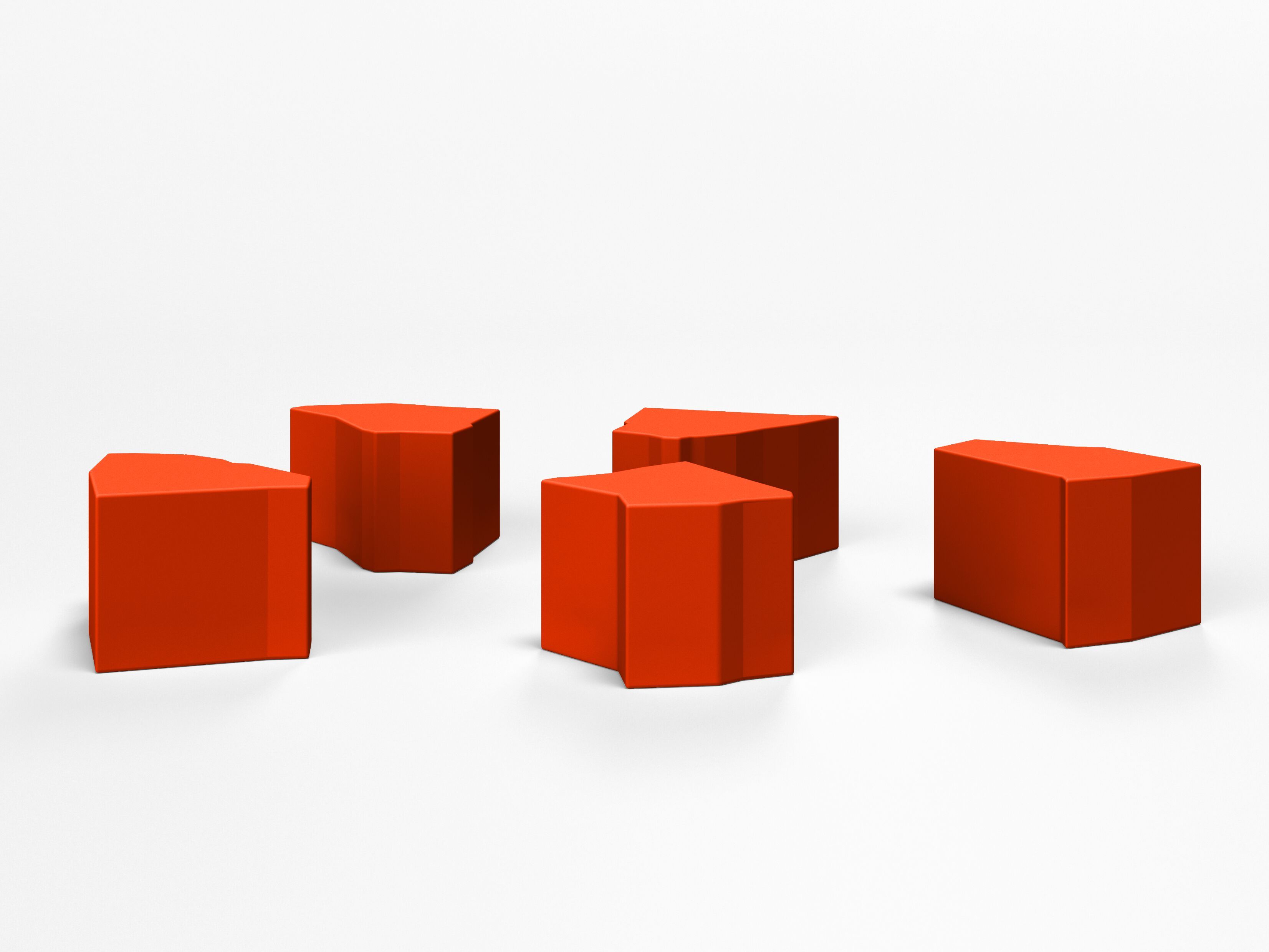 Пуф из пенопласта с покрытием SIXINCH осколок ARCH-00112444