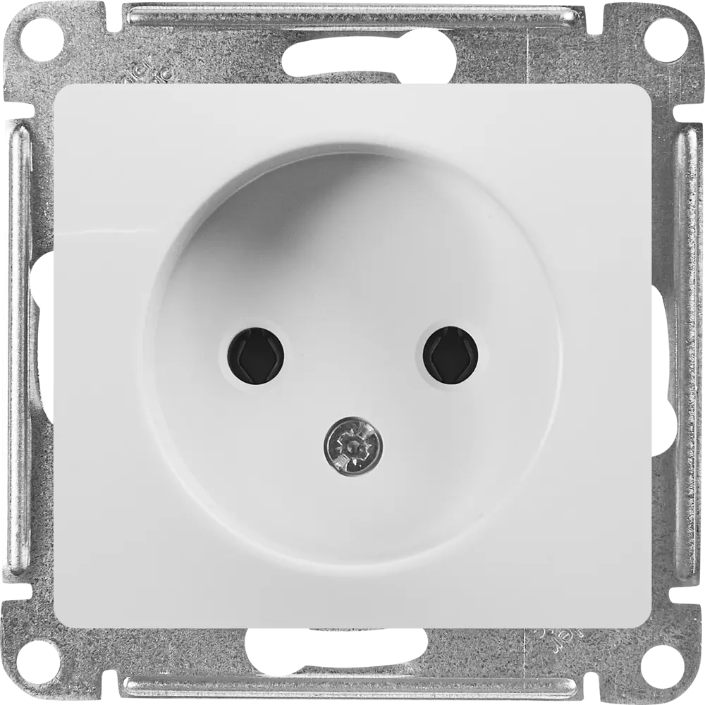Schneider Electric Glossa — встраиваемая розетка без заземления 86710190 STLM-1112096