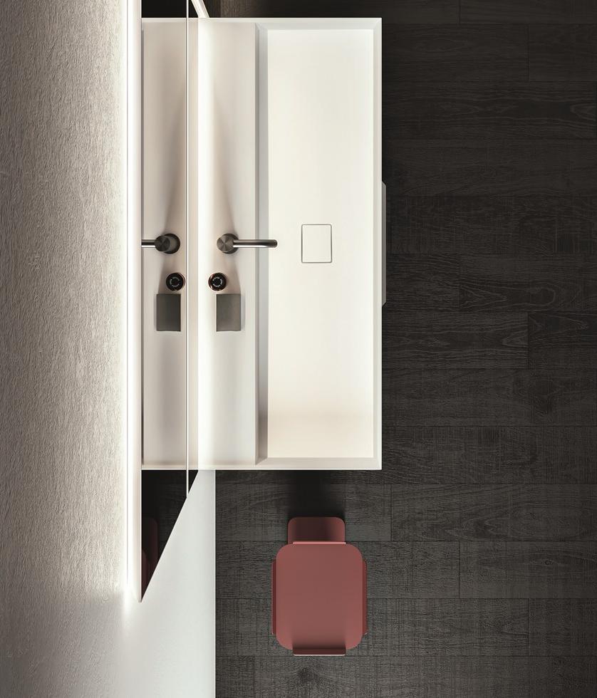 Cerasa Тумба под умывальник, лакированная, с зеркалом Nerolab sun-id-1463200 - Вид №2