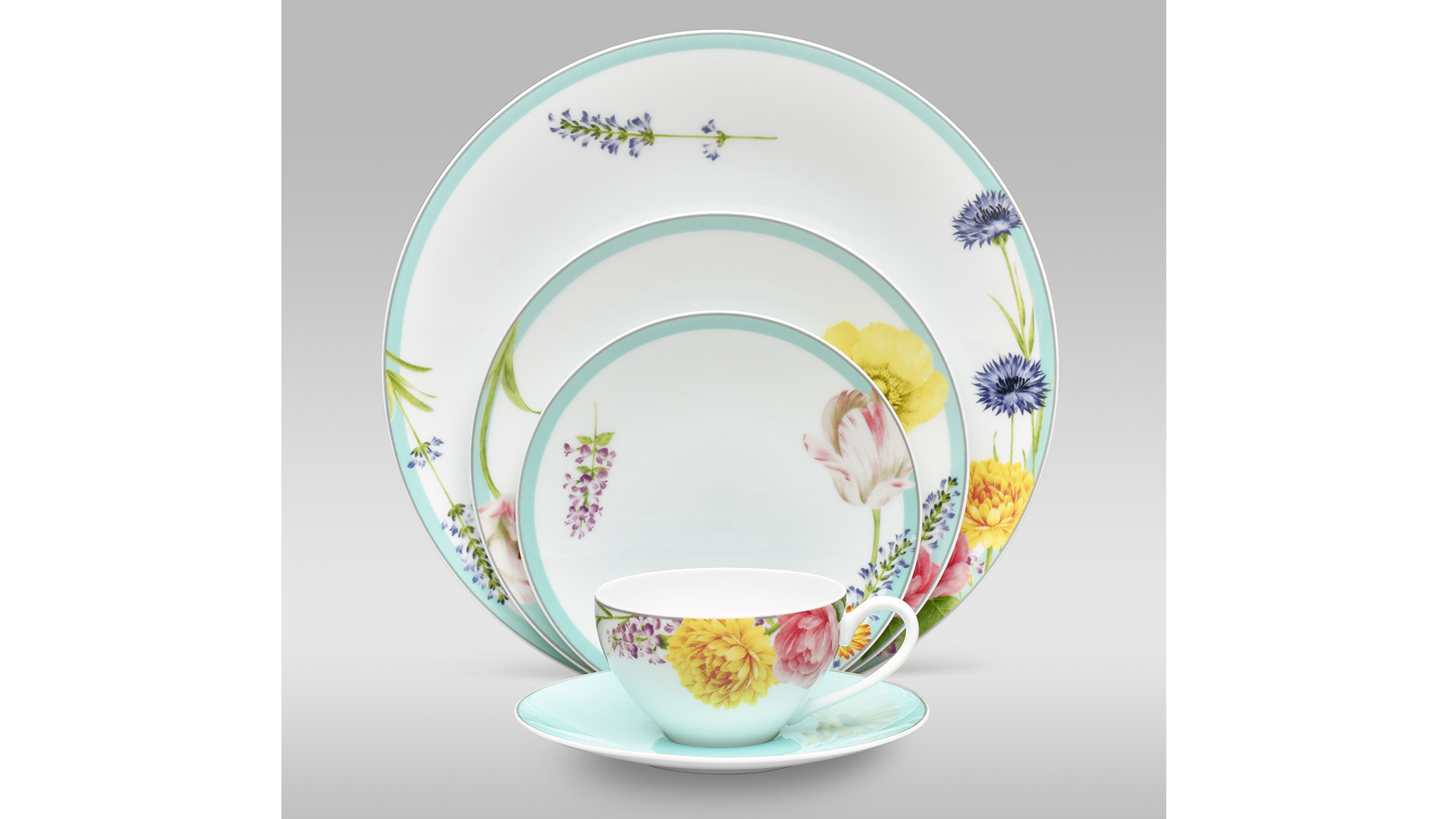 10637908 Noritake Тарелка обеденная Noritake "Пикник в саду" 28см Фарфор  - Вид №2