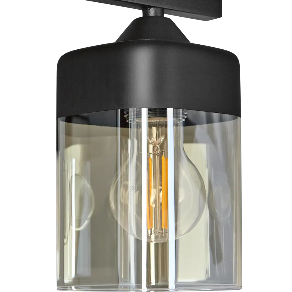 Люстра потолочная Vitaluce ТРИКА 4 лампы 12м² Е27 цвет черный матовый STLM-2056577 - Вид №5