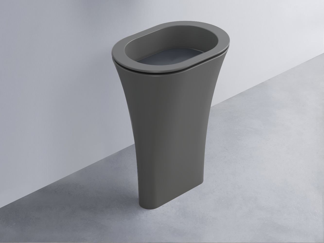 AMLA65-CM+AMPILO-BA+AMCOLO-CM Раковина Amedeo Ovale отдельностоящая cielo Enjoy + Amedeo Ceramica Cielo