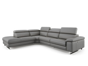 Кожаный угловой диван