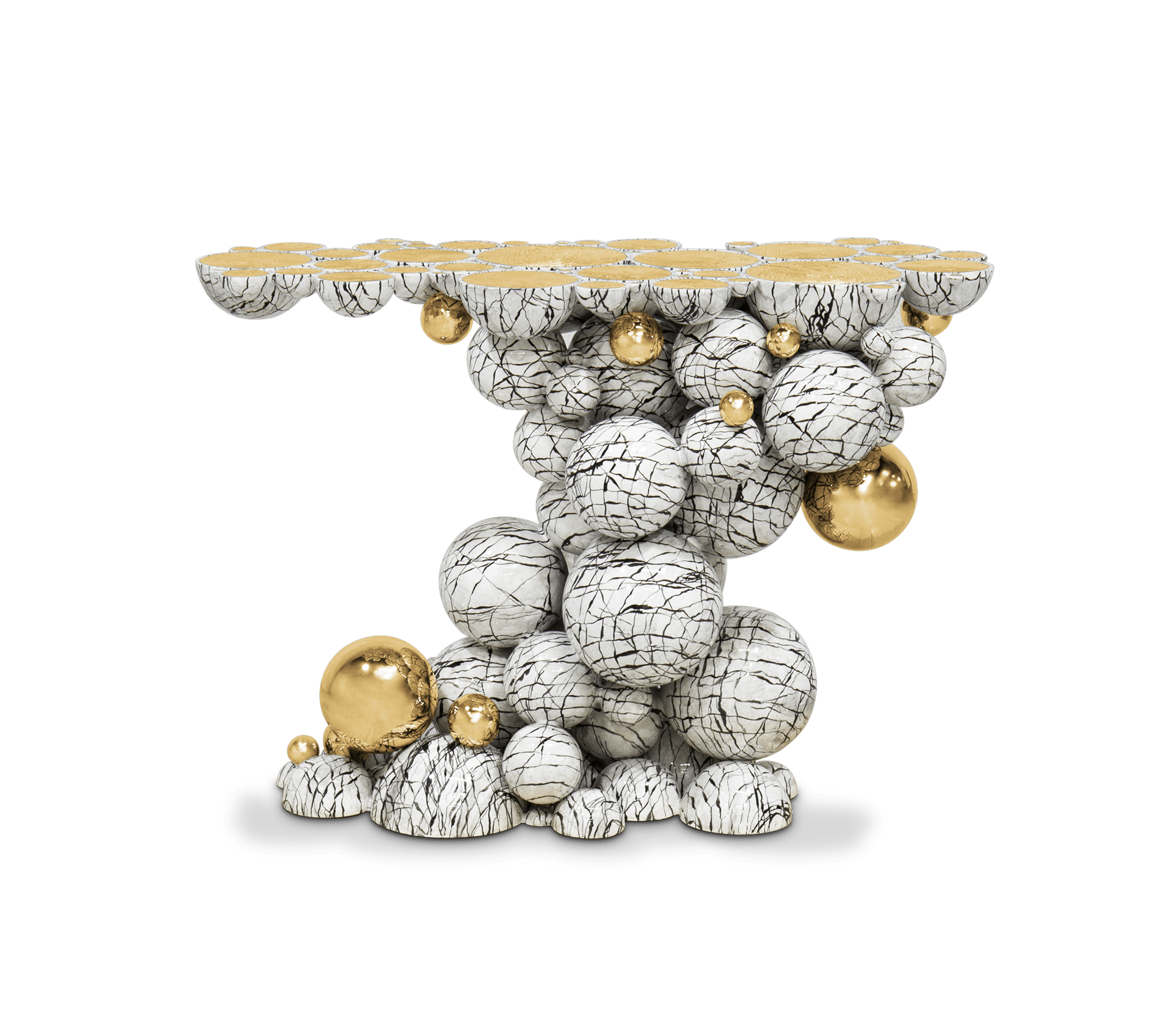 0-110 Консоль Newton из искусственного мрамора Boca Do Lobo 