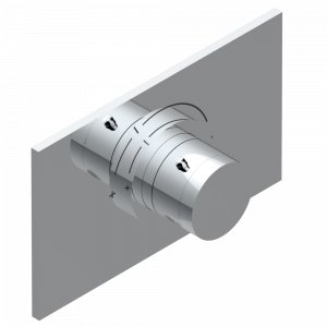 U2K-5100B Ручка регулировки для термостата THG, арт.5100A 1/2" и 5200A 3/4" Thg-paris So Хром