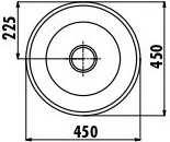 MN146-00CB00E-0000 Раковина мебельная 45 см MN146 Creavit  - Вид №1