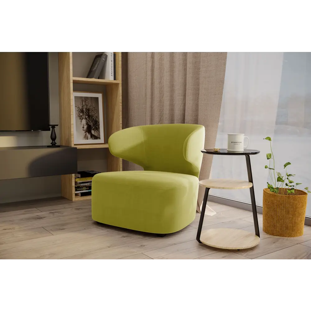 Кресло полиэстер Ицар 79x82x72 см цвет желтый Camaro 13 SEASONS STLM-2063902 - Вид №3