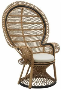 Il Giardino di Legno Садовое кресло из ротанга с высокой спинкой Alice Alic0243