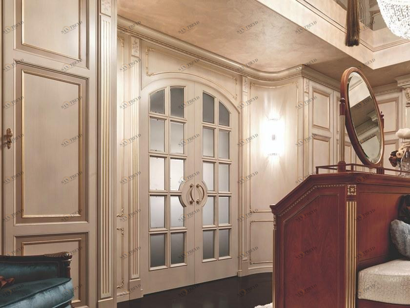 Martini Interiors Распашная дверь из дерева и стекла sun-id-1405121