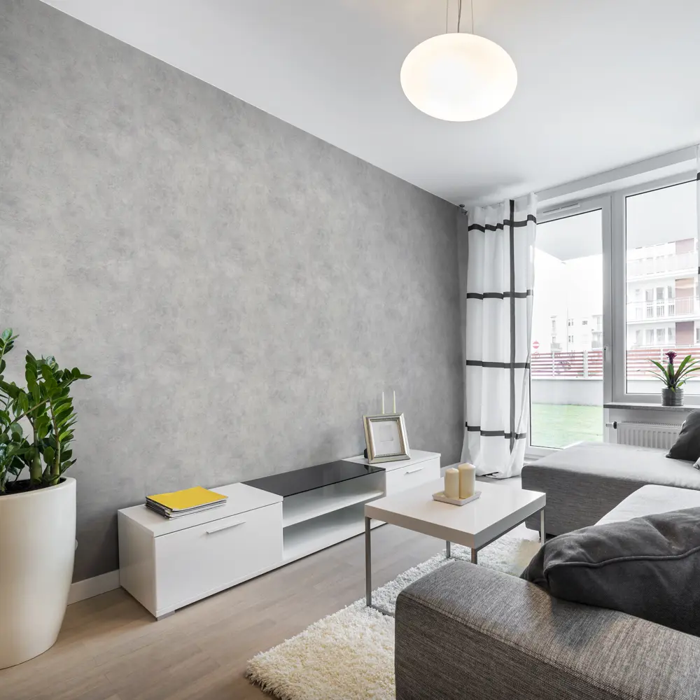 АСПЕКТ РУ Соло — серые флизелиновые обои для безупречных стен 85471120 STLM-0062900 - Вид №3