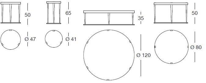 Longhi Круглый журнальный столик из мрамора Loveluxe Y 715 - Вид №2