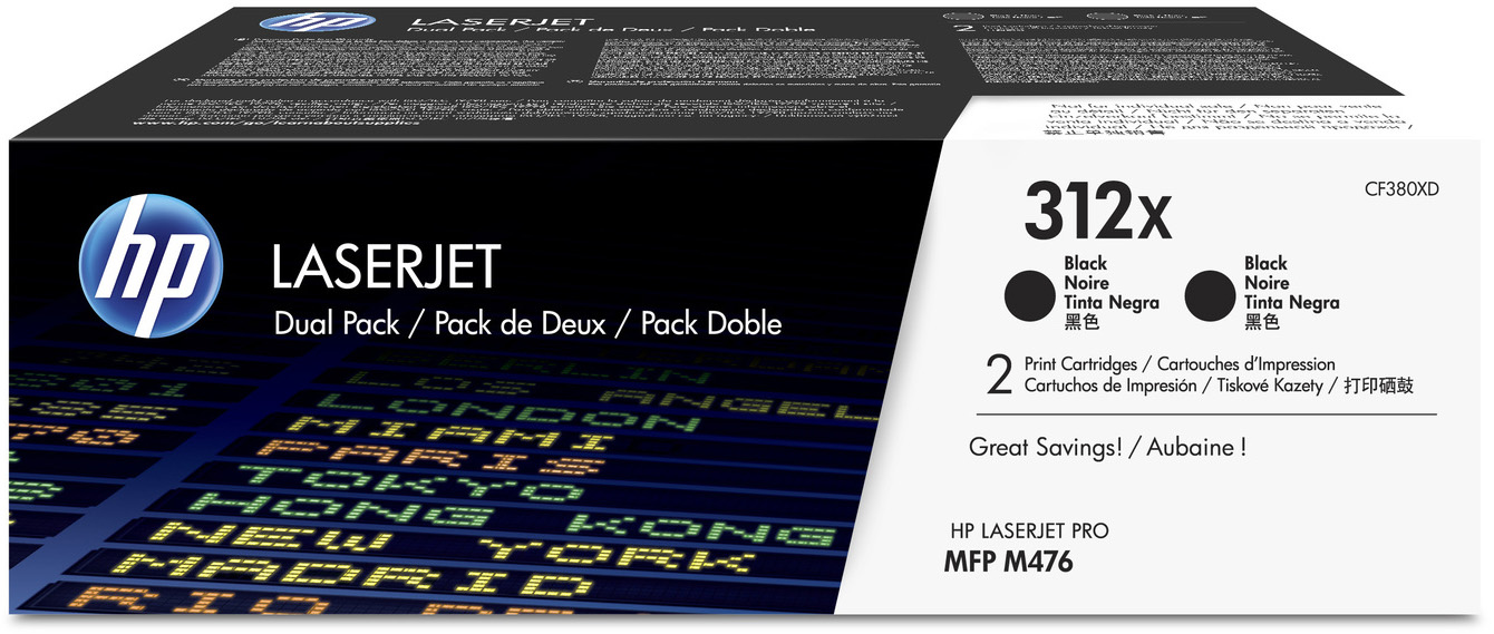 CF380XD 312x dual pack high yield black toner cartridge HP Santreyd 