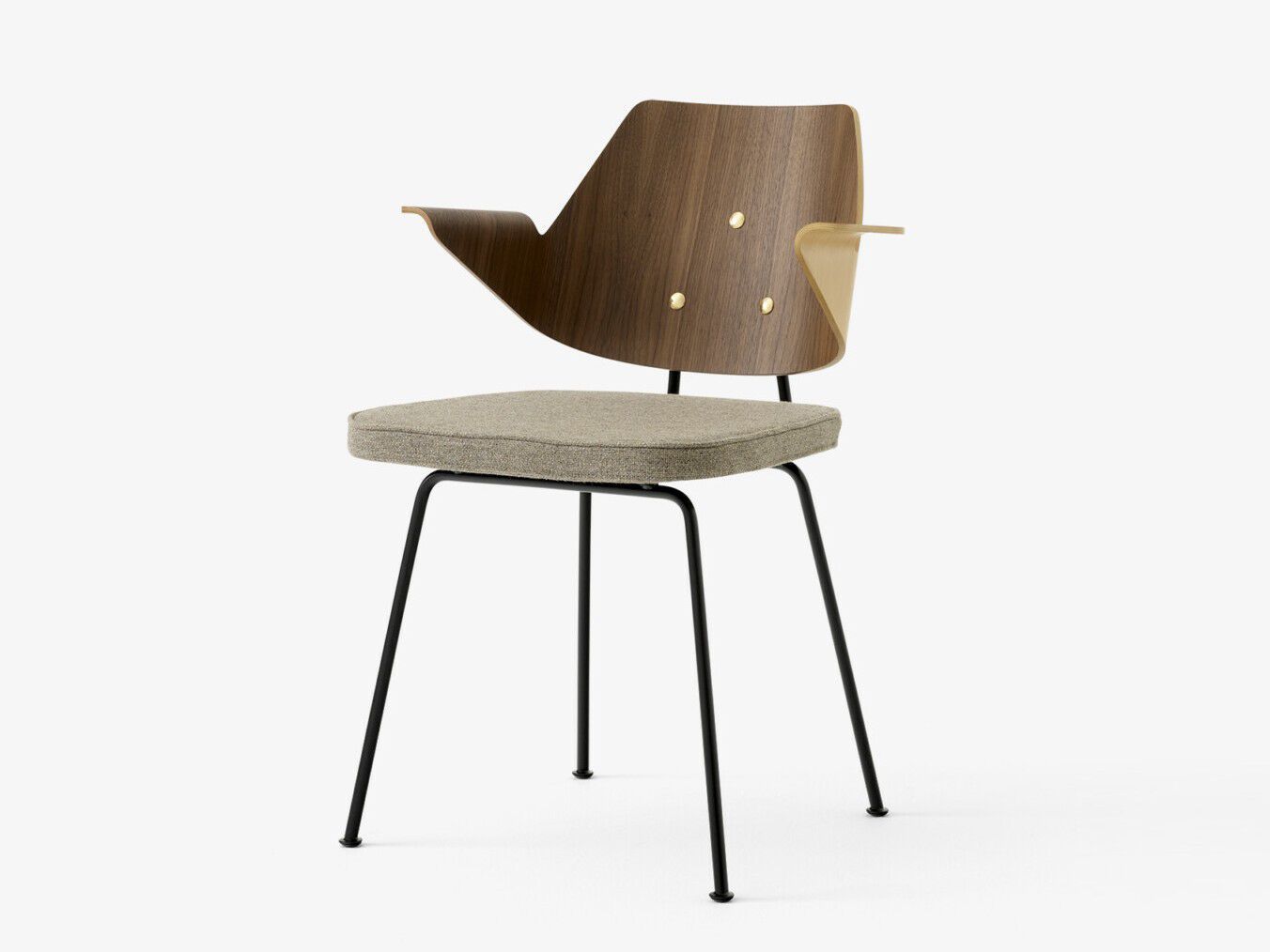 Деревянный мягкий стул с подлокотниками &Tradition Rfh ARCH-00143303 - Вид №1