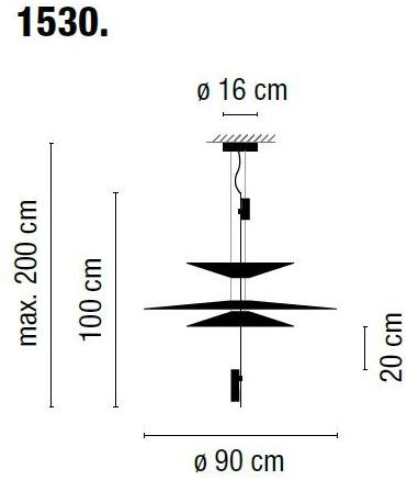 Vibia Светодиодный подвесной светильник с диммером Flamingo 1530 - Вид №9