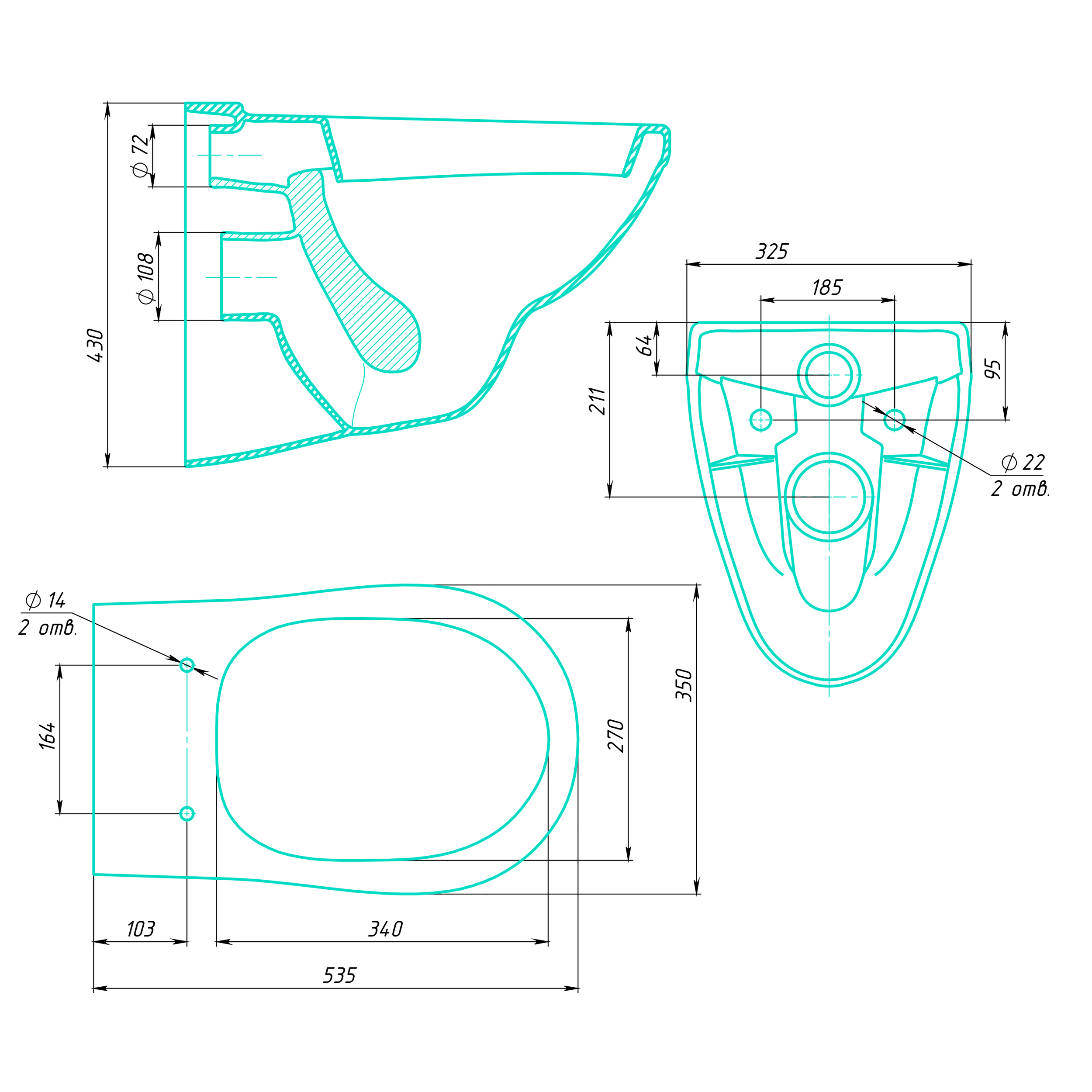 Эллара new Унитаз 15,2 кг. GESSO  - Вид №2