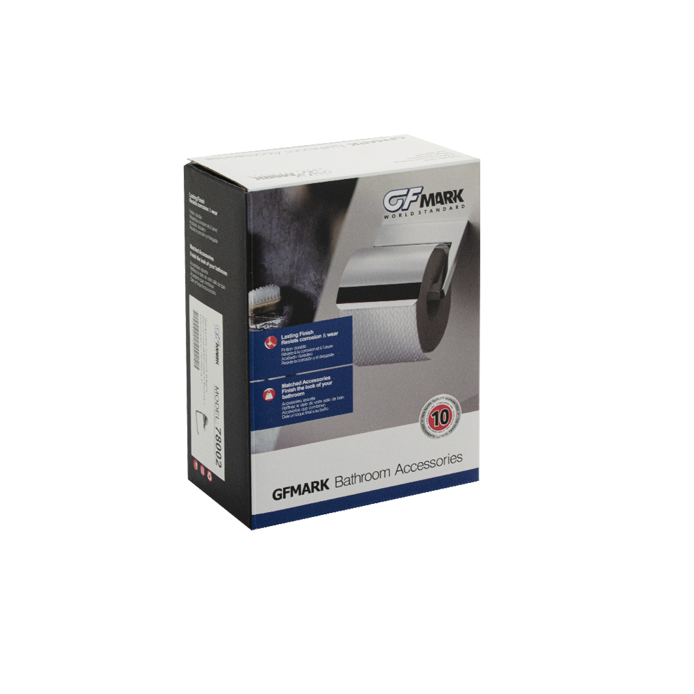 GFmark - Держатель туалетной бумаги, полотенца без экрана, ГРАФИТ, код: 78002  - Вид №1