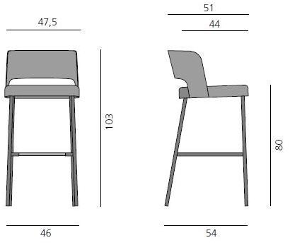 more Барный стул с подставкой для ног Harri sun-id-1429123 - Вид №4