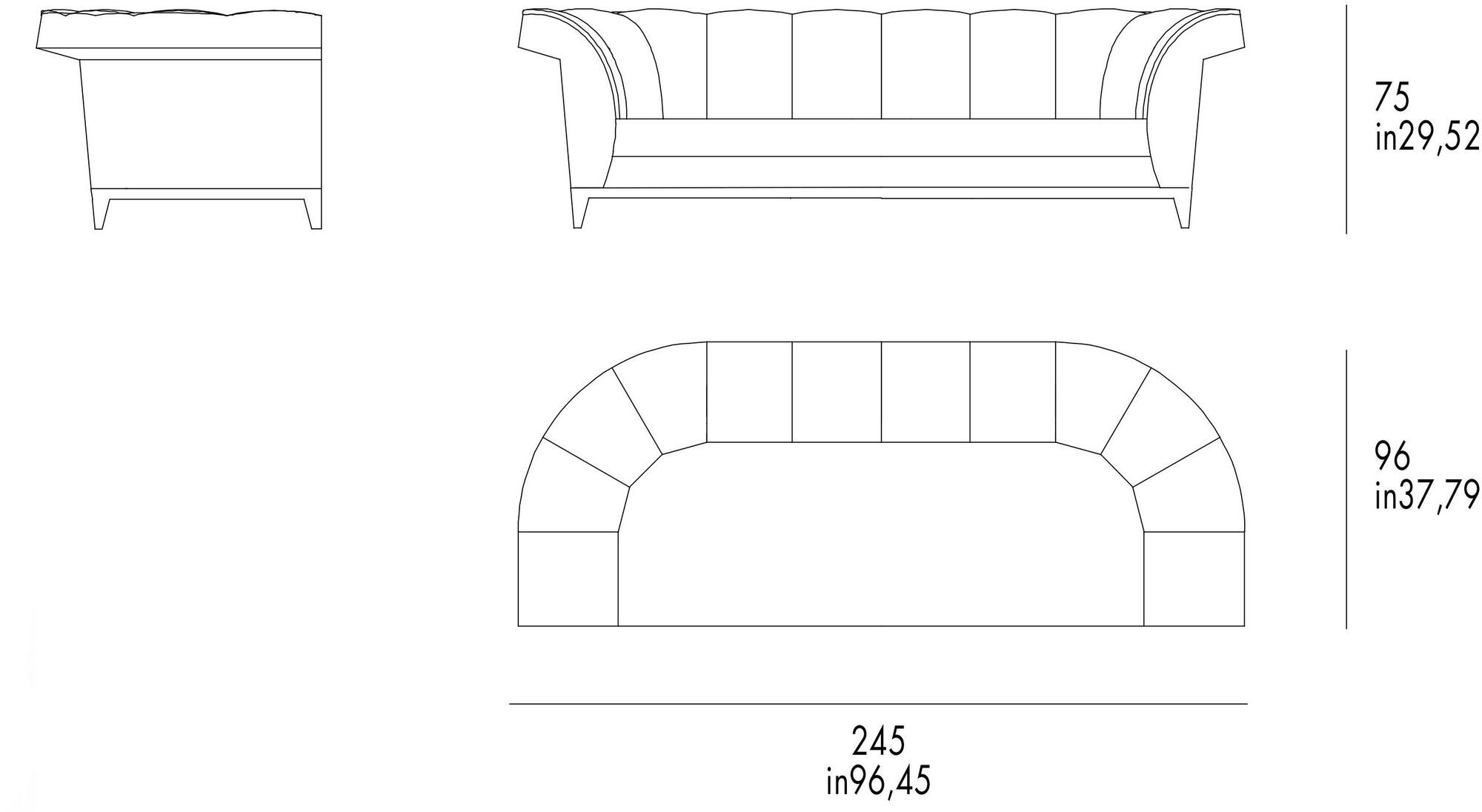 Grilli Кожаный диван Shell 720103 - Вид №1