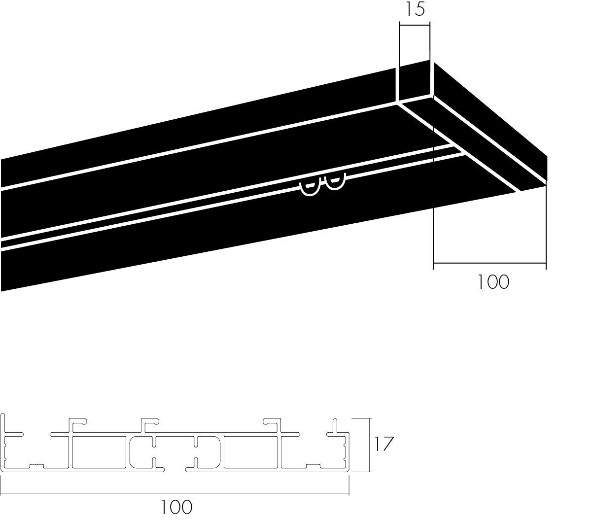 Алюминиевая карниз Frandoli алюминий ARCH-00120373 - Вид №3