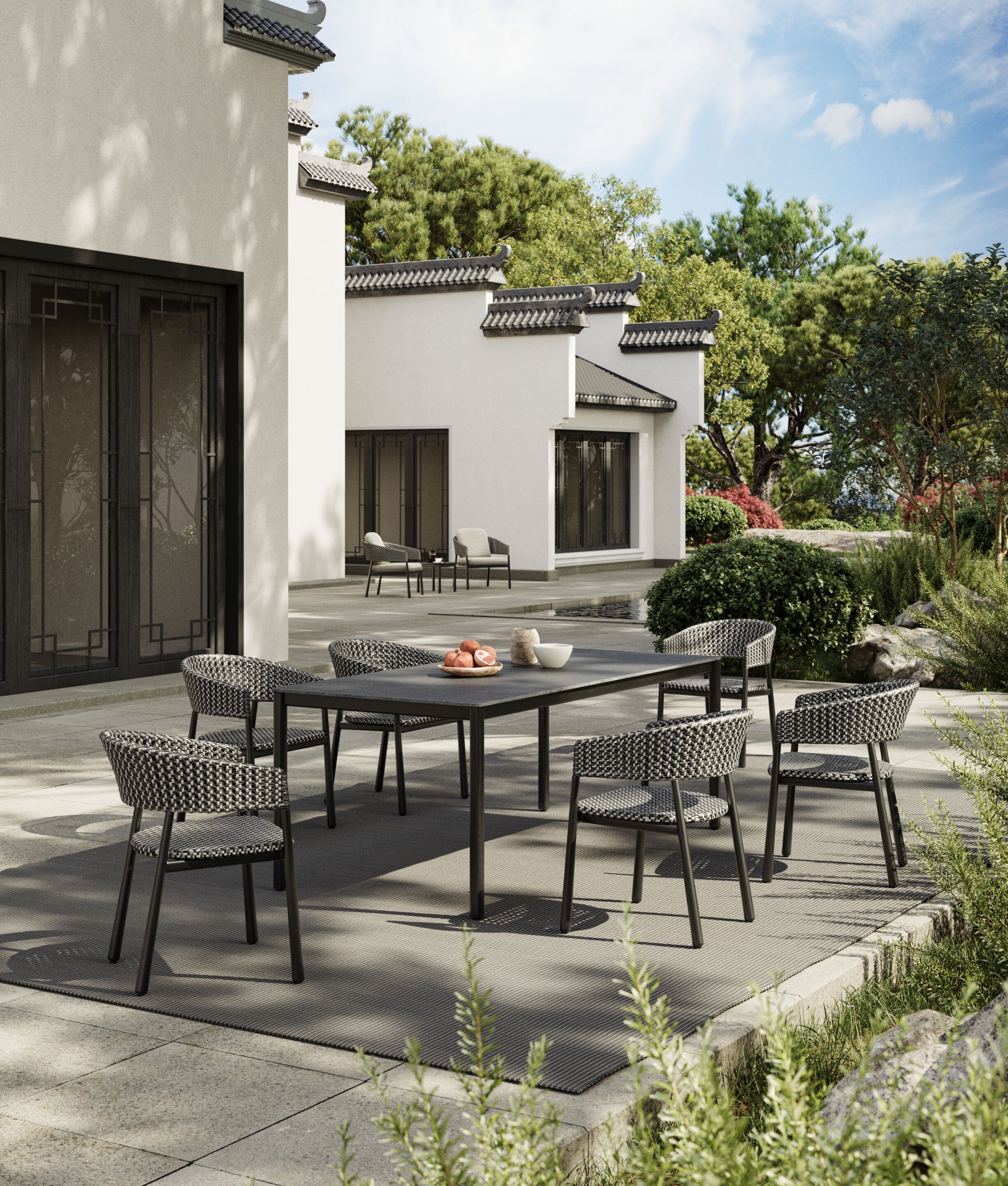 Металлический квадратный садовый столик VINEKO Hipo ARCH-00075952 - Вид №4