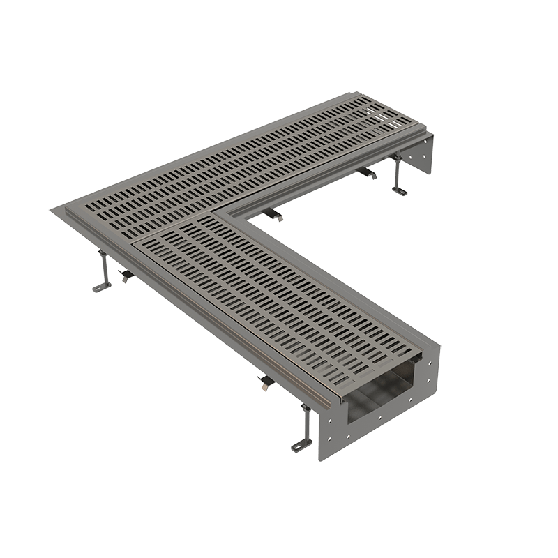 Промышленный коробчатый желоб угловой из нержавеющей стали AISI 316L ALCAPLAST APR11202 - Вид №1