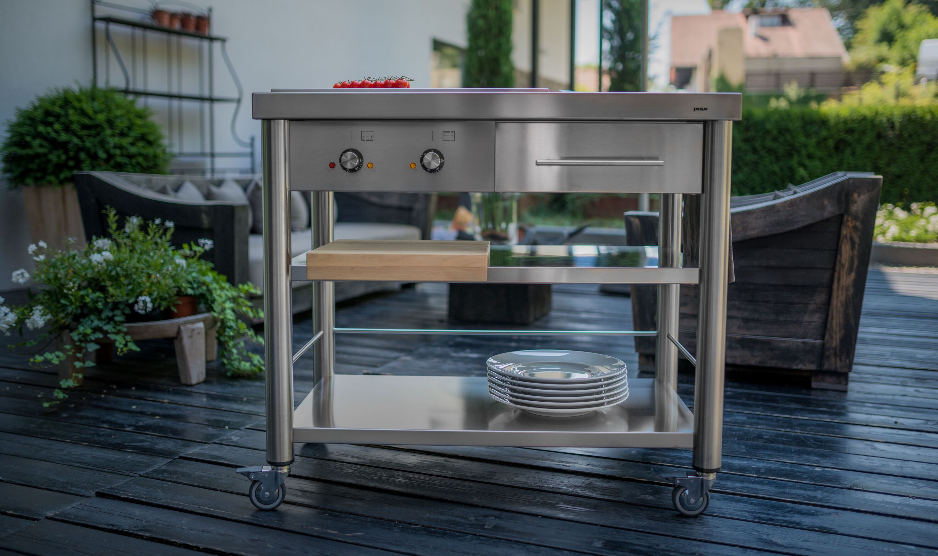 Отдельно стоящий кухонный модуль из нержавеющей стали с плитой теппаньяки JOKODOMUS Auxilium ARCH-00030768 - Вид №5