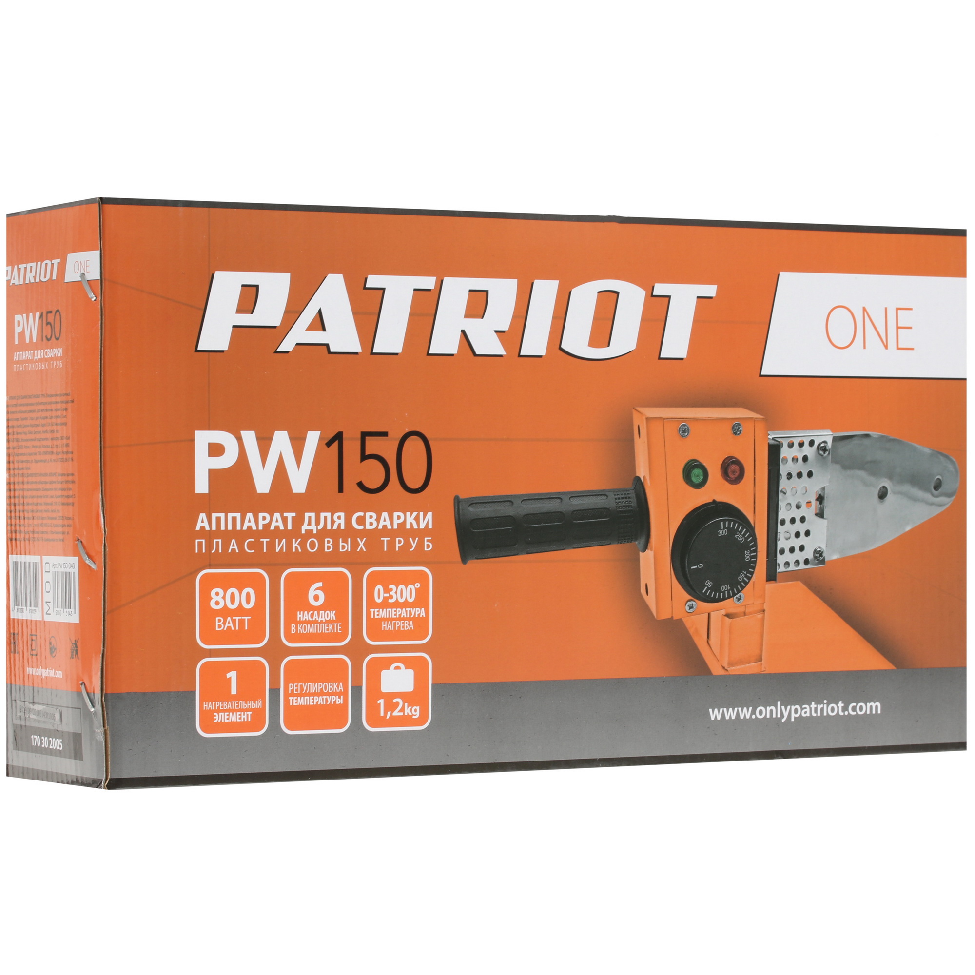 Сварочный аппарат для полипропиленовых труб Patriot PW 150 1237401 STDN-0090059 - Вид №6