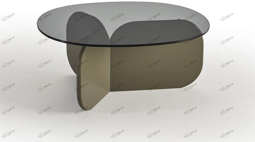 Sancal Журнальный столик овальный стеклянный La isla sun-id-1397305