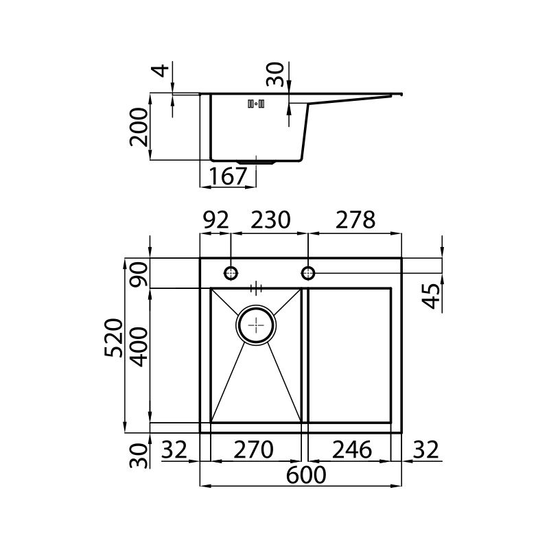 124609x Мойка Quadra 1246 09x Fosterspa  - Вид №1