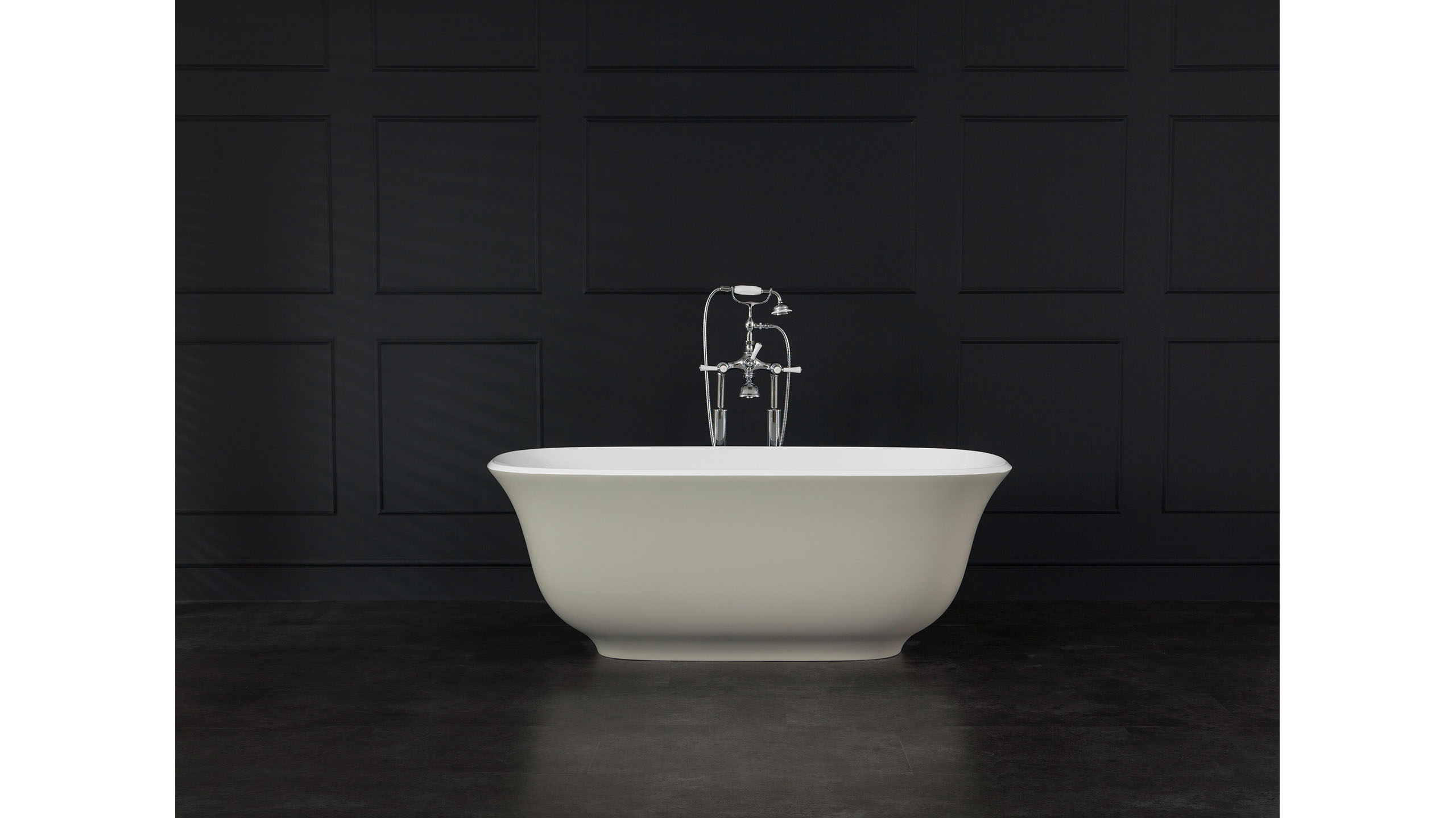 AMT-N-BK-NO Ванна отдельностоящая Victoria + Albert Amiata Gloss Black - Вид №4